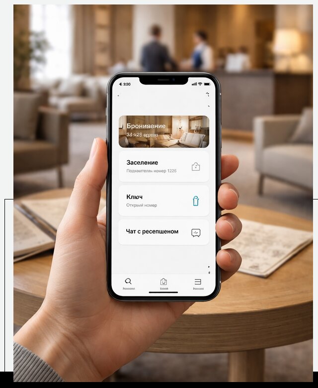 Мобильное приложение для гостей отеля в Щербинке, управление сервисом